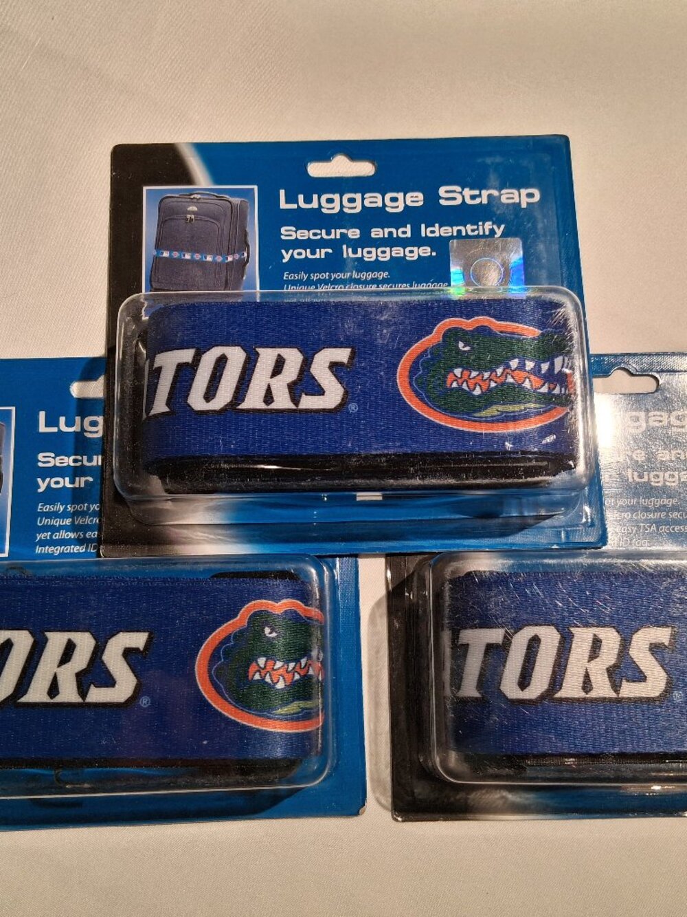 Lot of 3 Florida Gators Luggage Straps Siskiyou Sports NCAA Suitcase Belts NIP
